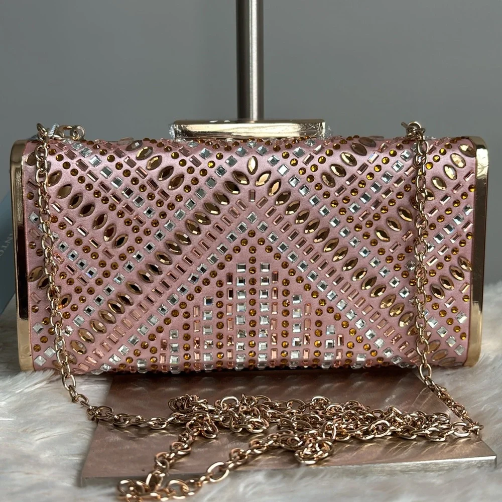 Antonio Melani Heatset Rhinestone Clutch
